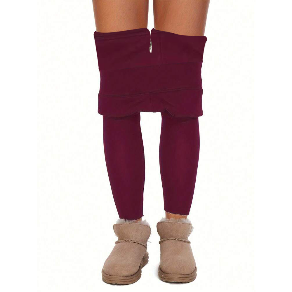 Fleece Lined Women High Waisted Winter Yoga Leggings Pants