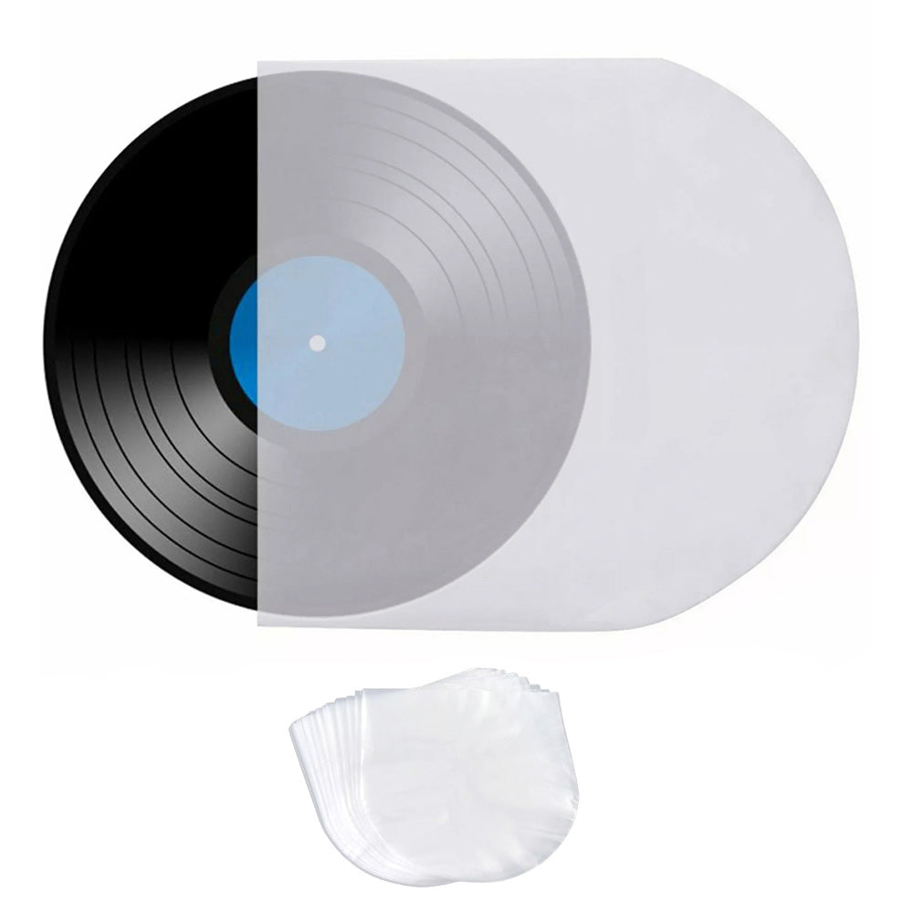 50Pcs Sleeves Plastic Record Cover Durable Inner LP Music Cover for 12 inch Vinyl Record