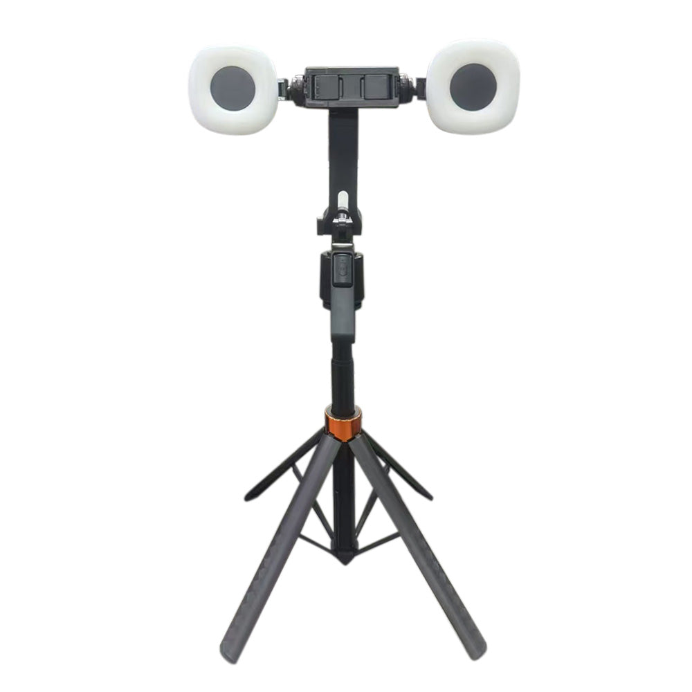AI Face Tracking Selfie Stick Tripod 360 Auto Tracking Phone Stand with Light