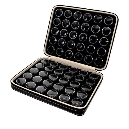 60 Compartment PU Rhinestone Gemstone Display and Storage Box