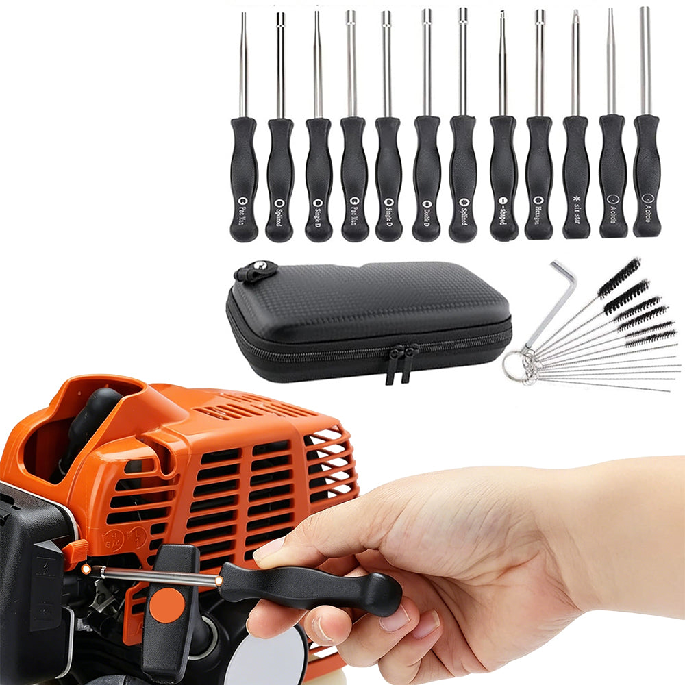 12 Piece Carburetor Adjustment Tool Kit Adjusting Carb Screwdriver Set