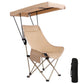 Camping Chair with Canopy Folding Outdoor Chair for Fishing Beach
