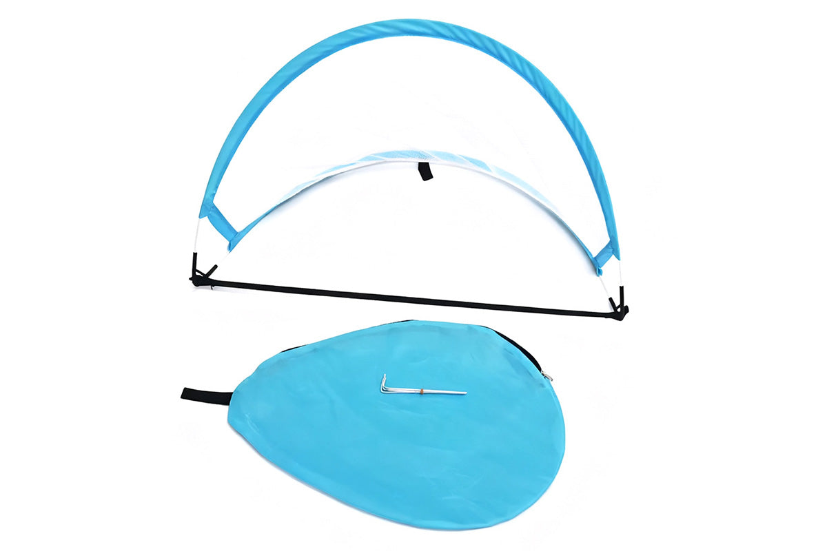 Portable Pop Up Soccer Goal Set with 3 Ground Pegs and Storage Bag