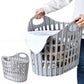 Collapsible Plastic Laundry Basket Folding Washing Clothes Storage Organizer