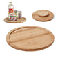 30cm Diameter Bamboo Turntable for Kitchen Pantry Countertop Table