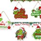 Grinch Inspired Xmas Wooden Door Sign Hanging Decoration