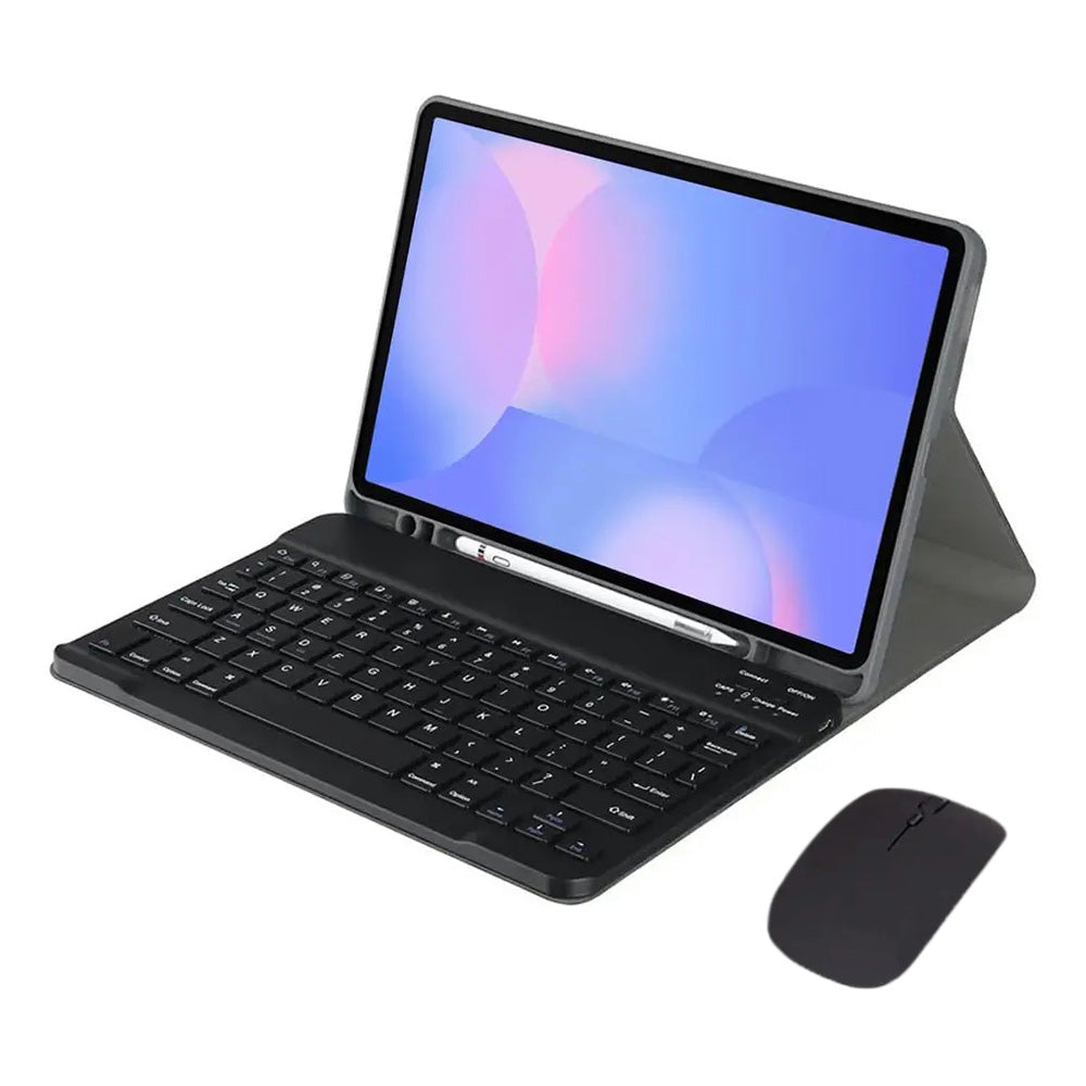 Keyboard Case and Mouse for Samsung Tab S11 S10 S9 S8 S7 11 Inch Models-Black