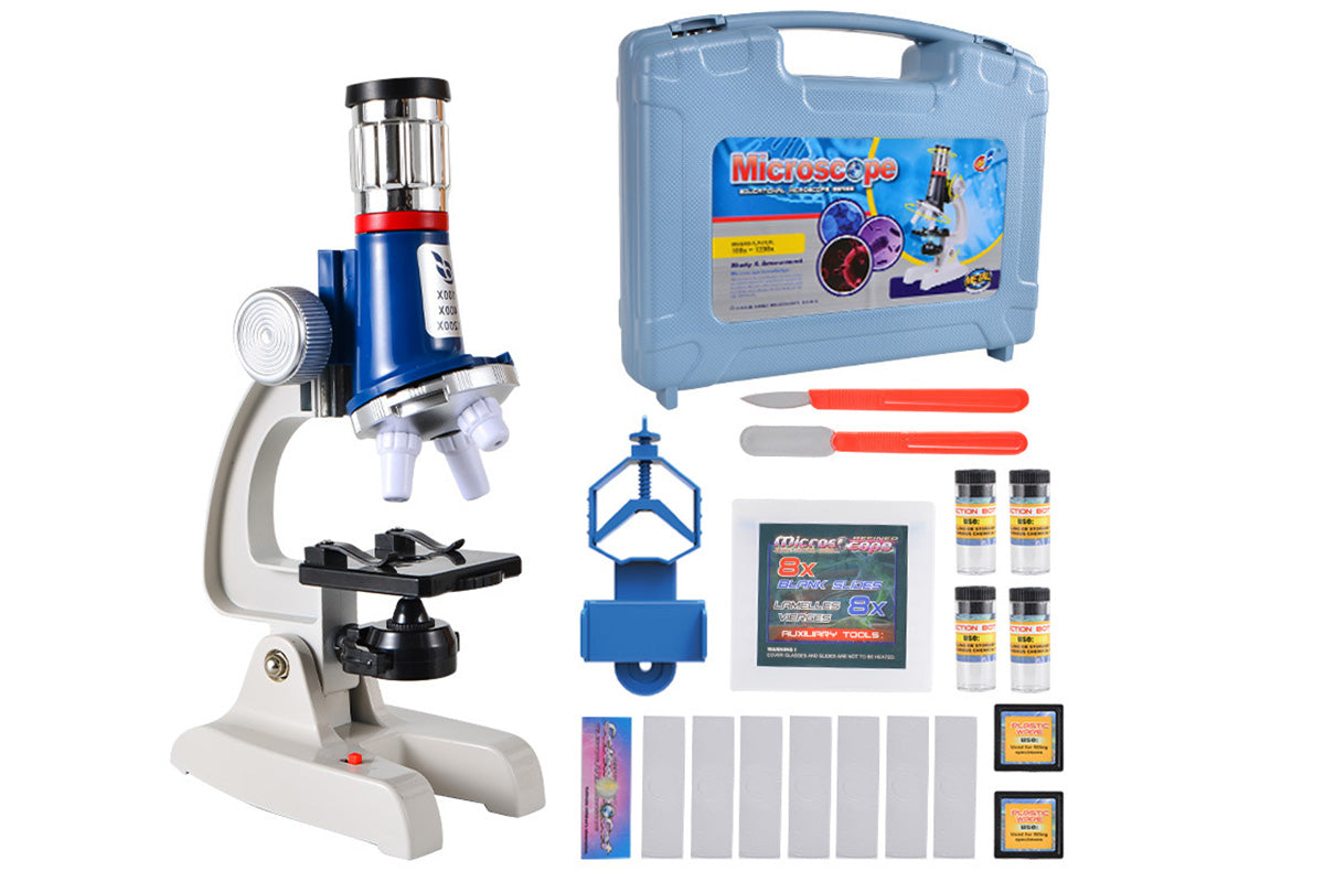Microscope Kit Magnification Science Experiment Toy for Little Ones Ages 6