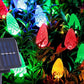 7M Solar Strawberry String Lights Waterproof Christmas Indoor Outdoor LED Holiday Decor