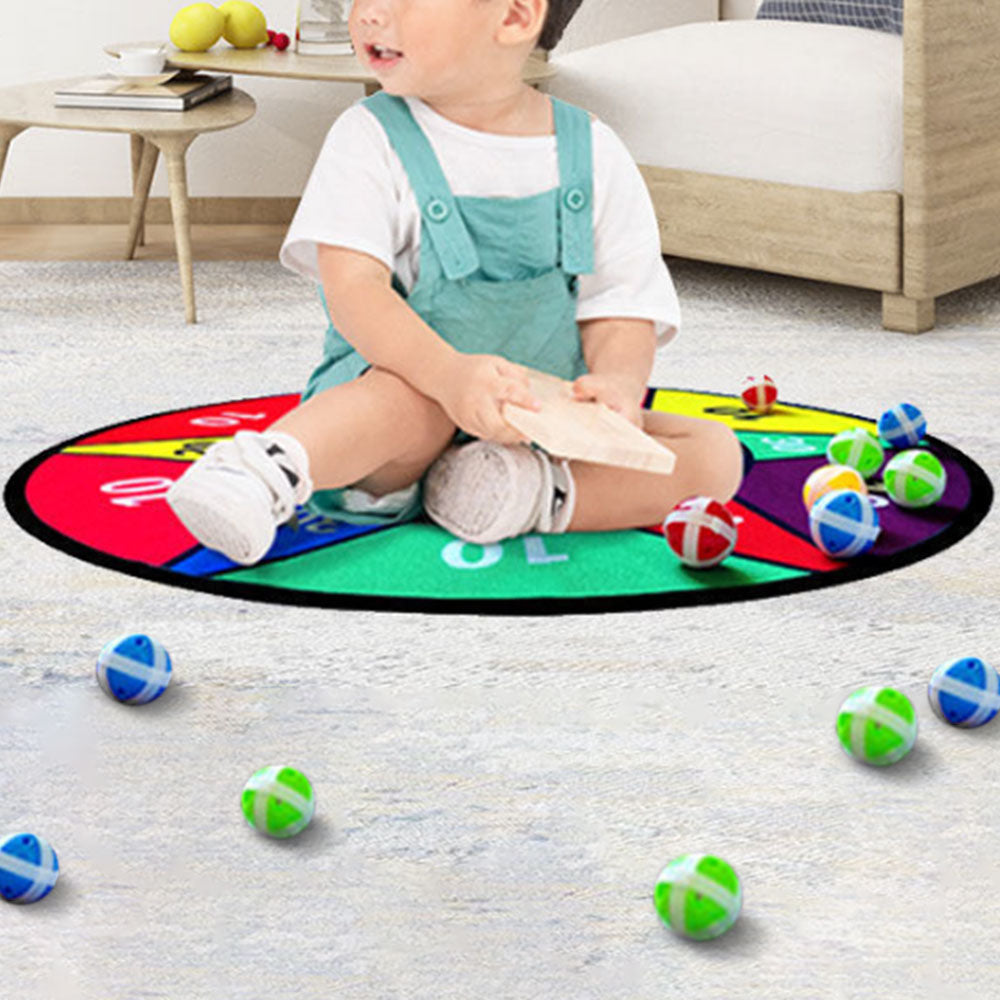 72CM Large Dart Board For Kids With 12 Sticky Balls Double-Sided Dart Board Game