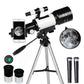 Astronomical Telescope 70mm Aperture Refractor Telescope with Tripod for Astronomy Beginner