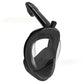 Full Face Snorkel Mask – 180 Degree Panoramic View Anti-Fog & Leak Proof-Black