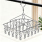 30-50 Pegs Stainless Steel Laundry Sock Underwear Clothes Dryer Rack Hanger