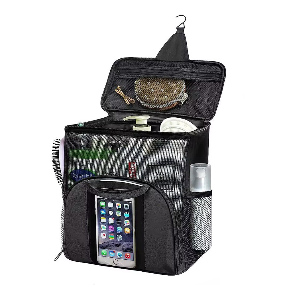 Portable Hanging Shower Tote Bags with Hook for Travel