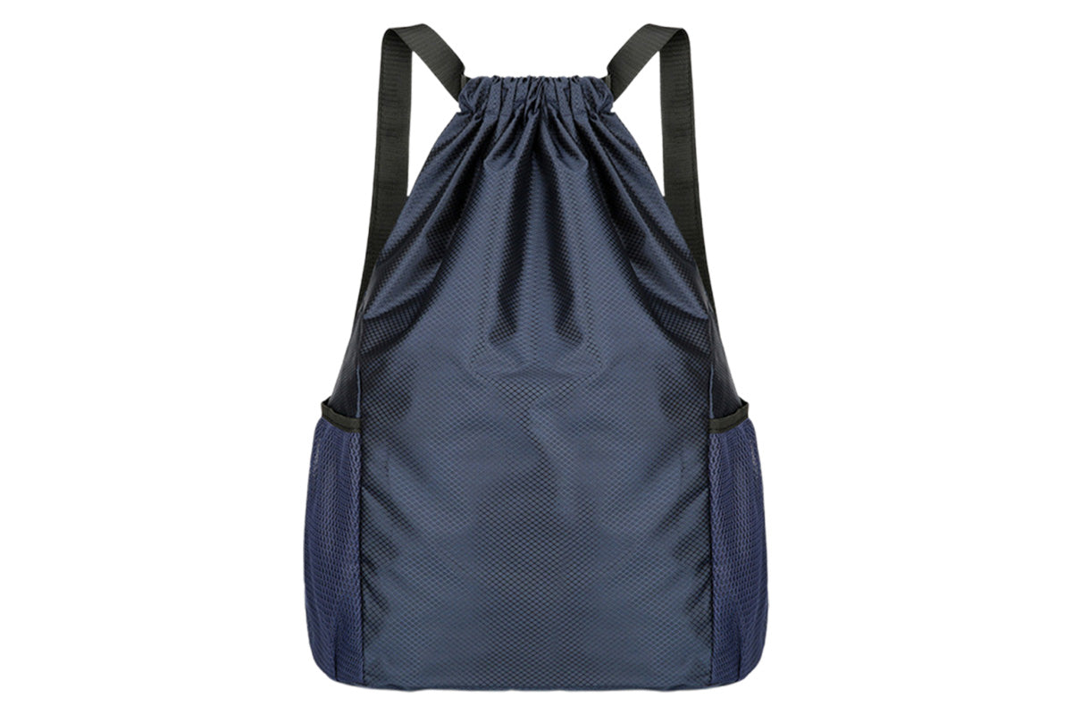 Sport Drawstring Backpack With 2 Pockets Large Capacity Basketball Bag