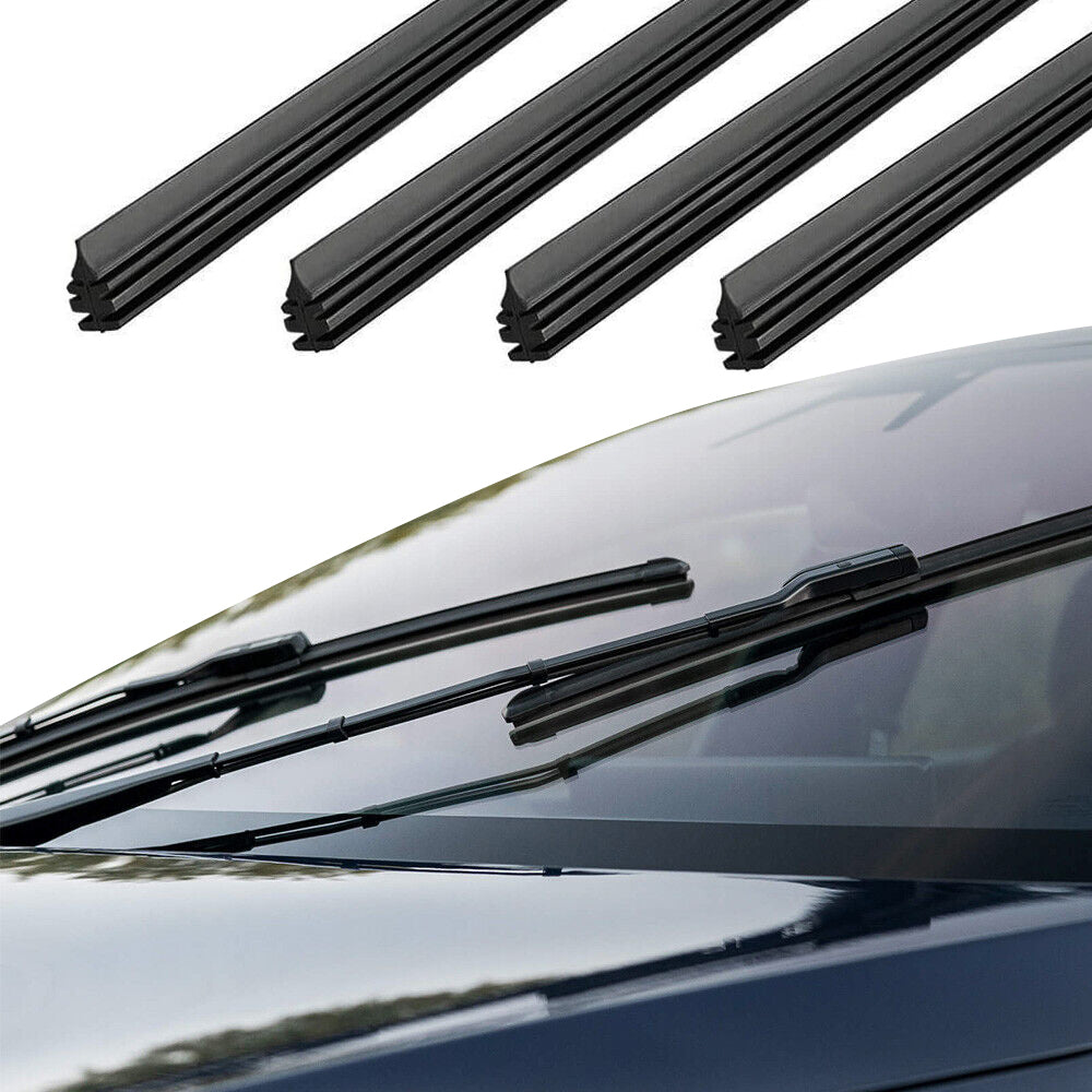 4Pcs Universal Car Frameless Windscreen Adjustable Wiper Blade
