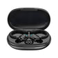 Wireless Bluetooth Earphones Over Ear Waterproof Sports Earbuds With LED Display Noise Cancelling Mic