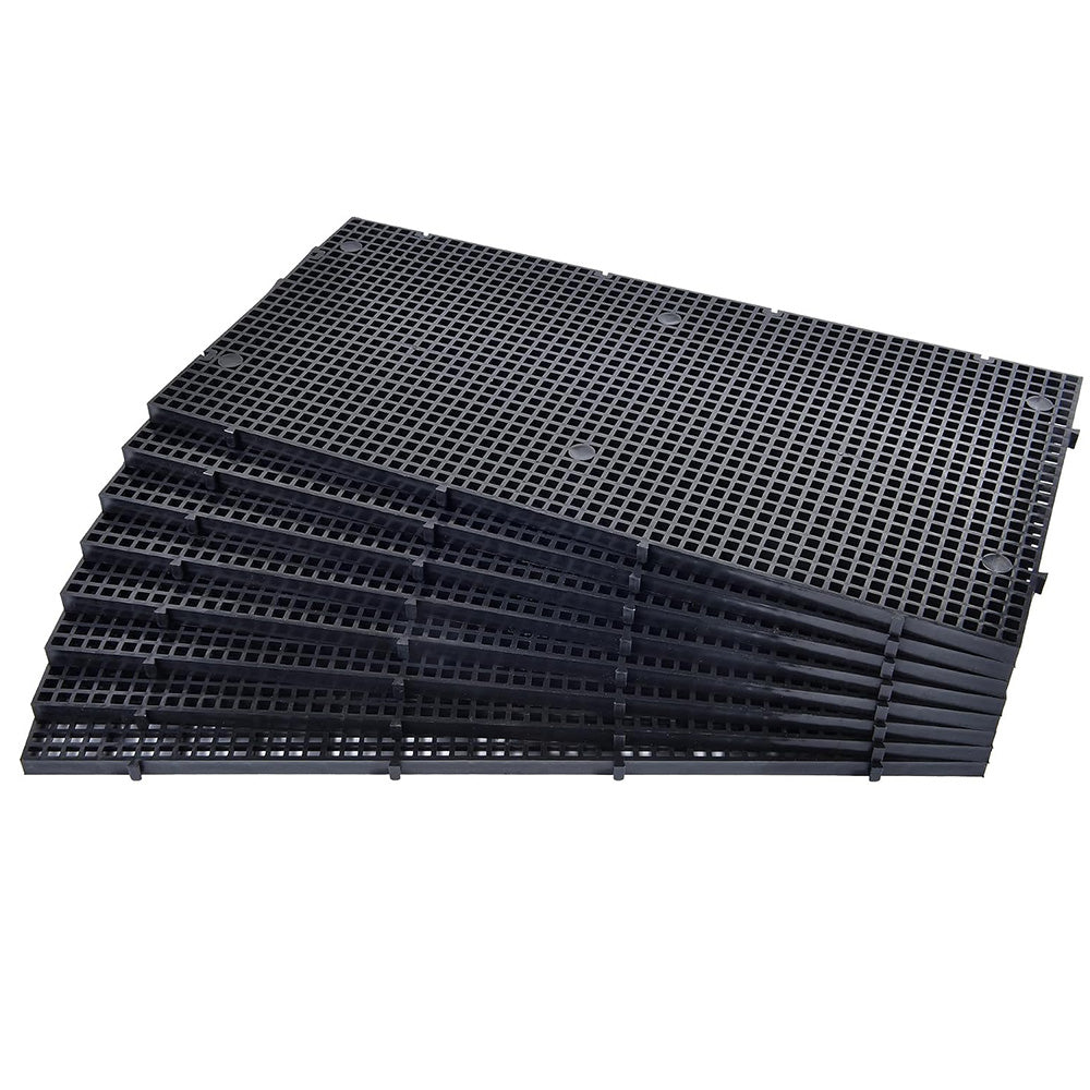 8 Piece Plastic Aquarium Grid Divider Set for Fish Tanks and Breeding