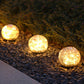 2Pcs 10/12/15CM Solar Lights Outdoor LED Crackle Ground Night Light