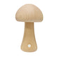 Wooden Mushroom Rechargeable Battery Operated Lamp with Stepless Dimming