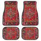 4-Piece Boho Vintage Car Floor Mats Front and Rear Mats Car Mats