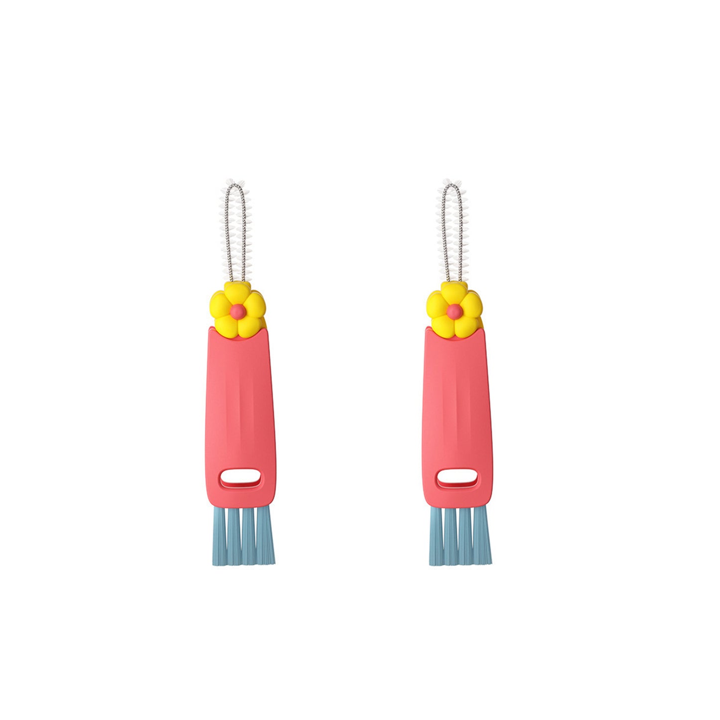 2Pcs 3-in-1 Cup Lid Crevice Cleaning Brush