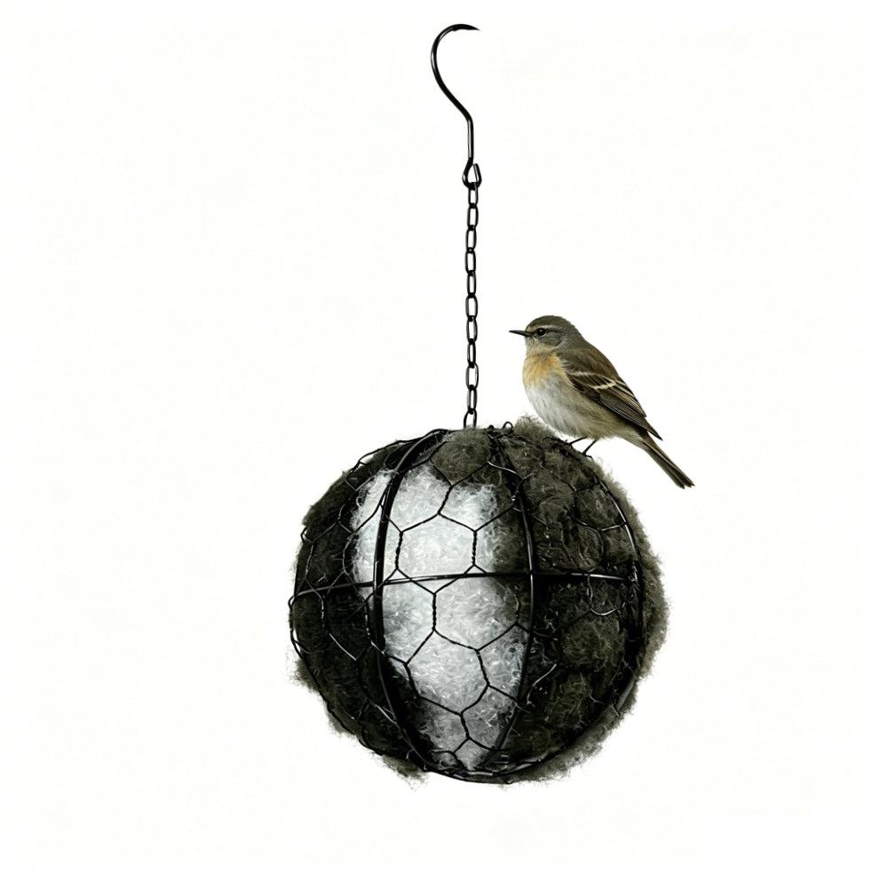Handmade Bird Nesting Material Holder for Wild Birds Hummingbirds Garden Art for Bird Lovers