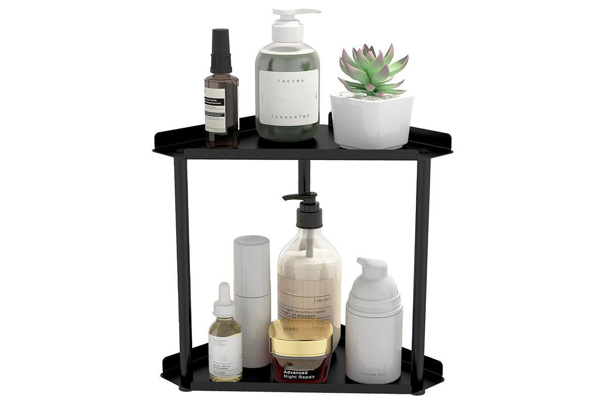 2 Tier Storage Rack Perfume and Skincare Organizer for Bathroom Bedroom Kitchen