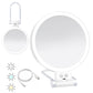 Double Sided 1X And 30X Magnifying Makeup Foldable Mirror With 3 Color Lights