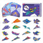 48Pcs DIY Paper Airplane Book Origami Folding Plane Kit