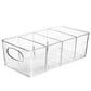 6Pcs Cabinet Organizer Bins with Handle Divided Storage Container for Kitchen