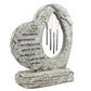 Heart Shaped Pet Memorial Wind Chime Resin Statue Home Decor