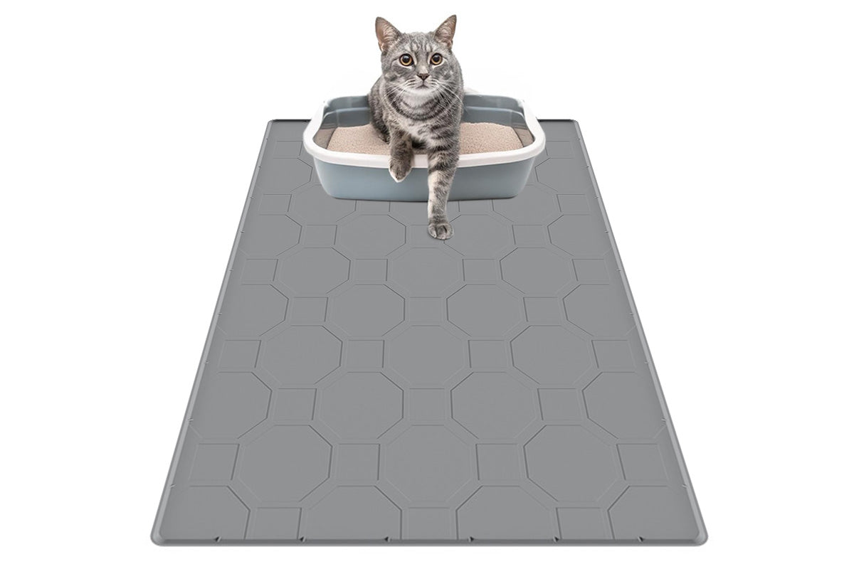 86x56cm Cat Little Box Mat Waterproof Silicone Cat Mat