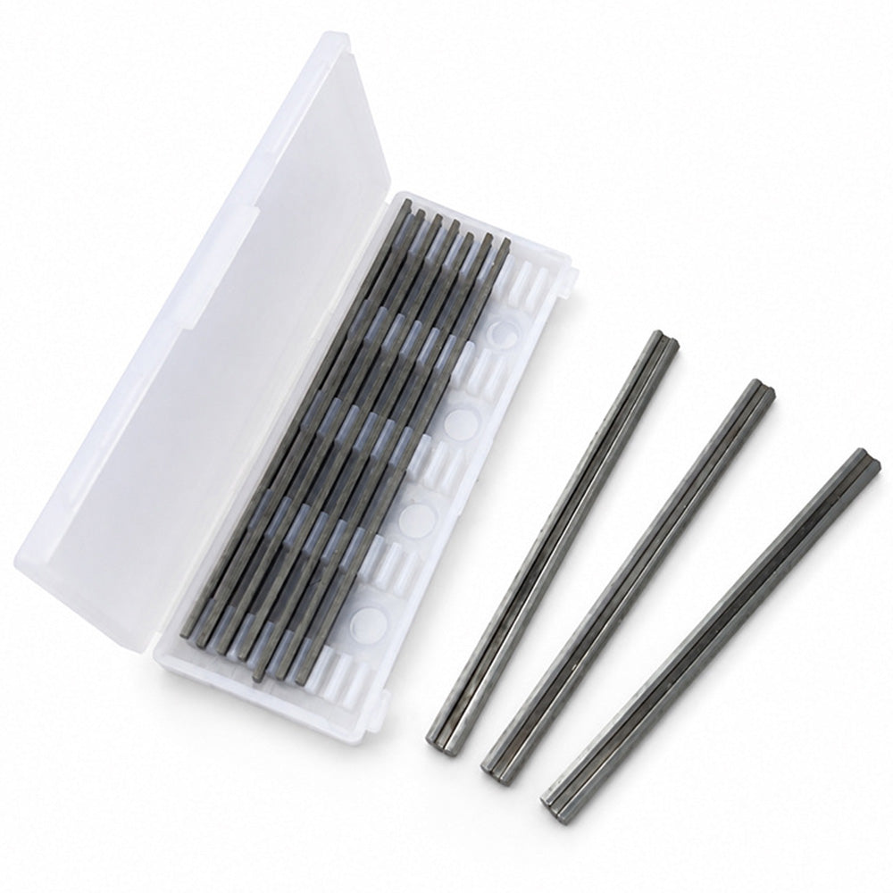 10 Pcs 65MN Steel Planer Blades 82 x 5.5 x 1.1 mm
