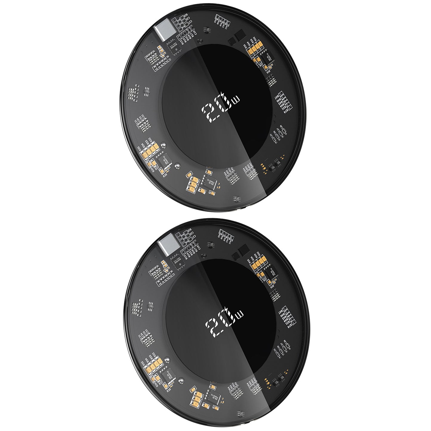 2Pcs Universal 20W Qi Wireless USB Fast Charging Pad Mobile Phone Android Apple AirPod Pro