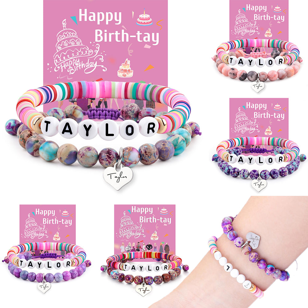 Taylor Inspired Birthday Gifts Bracelet with Birthday Card