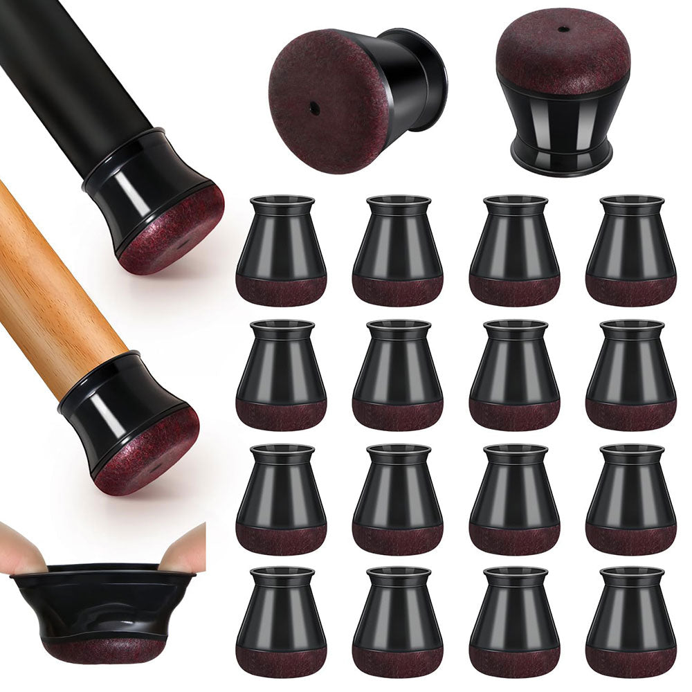 16Pcs Silicone Chair Leg Caps Feet Cover Pads Furniture Table Floor Protectors