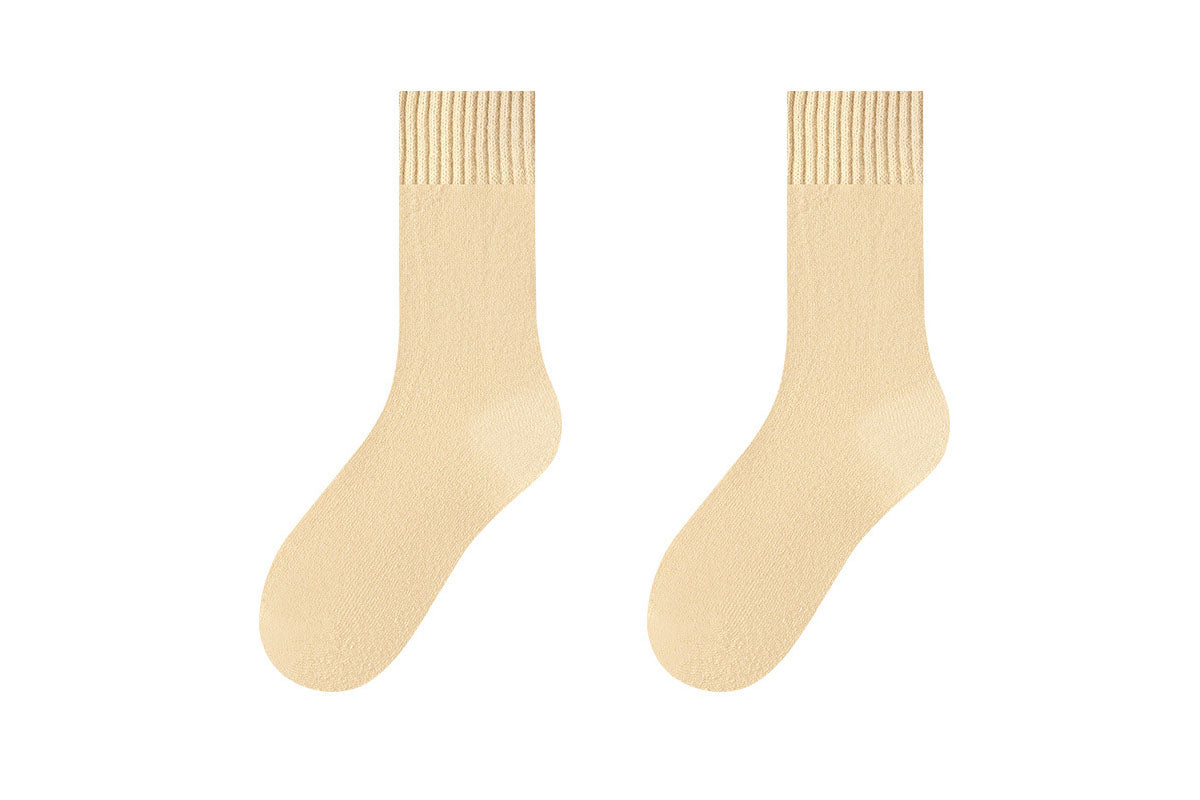 4-Pairs Warm Thermal Socks Women's Winter Fleece Lined Socks Insulated Socks