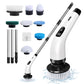 8-in-1 Rechargeable Cordless Spin Scrubber Cleaning Brush Set