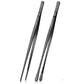 2 Pack 30cm BBQ Tongs Stainless Steel Round and Straight Head for Grilling Cooking
