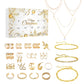 Jewellery Advent Calendar 24 Day Countdown Christmas Calendar with Gold Necklace Rings Earrings Bracelet Gift Set