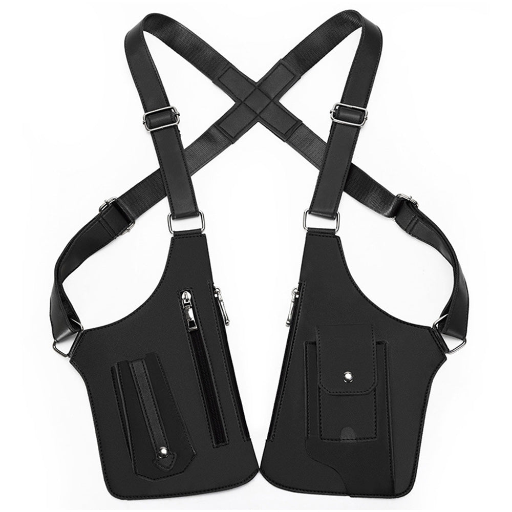Outdoor Double Shoulder Armpit Bag with Multiple Pockets