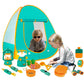 Kids Camping Set with Pop Up Tent Camping Gear Set Outdoor Toy Camping Tool Set