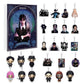 Wednesday-Inspired Christmas Advent Calendar Keychain Countdown Calendar