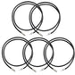 5Pcs 3mm Braided Necklace Cord Adjustable Rope with Copper Buckle for DIY Jewelry-Black