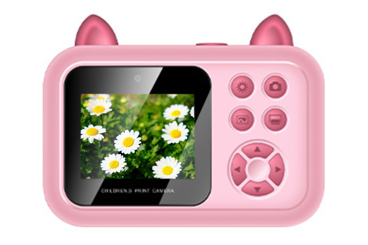 Toy Camera 1080P Instant Digital Print Camera with 1 Roll Printing Paper