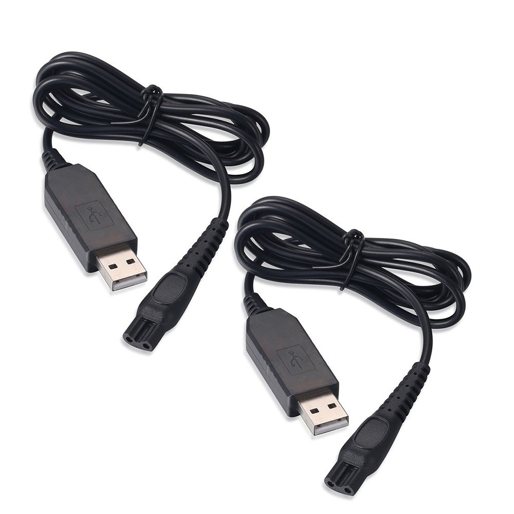 2 Pack 15V USB Charging Cables Compatible with Philips Shavers
