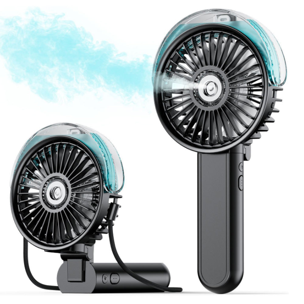 Portable Handheld Misting Fan Rechargeable Personal Folding Fan