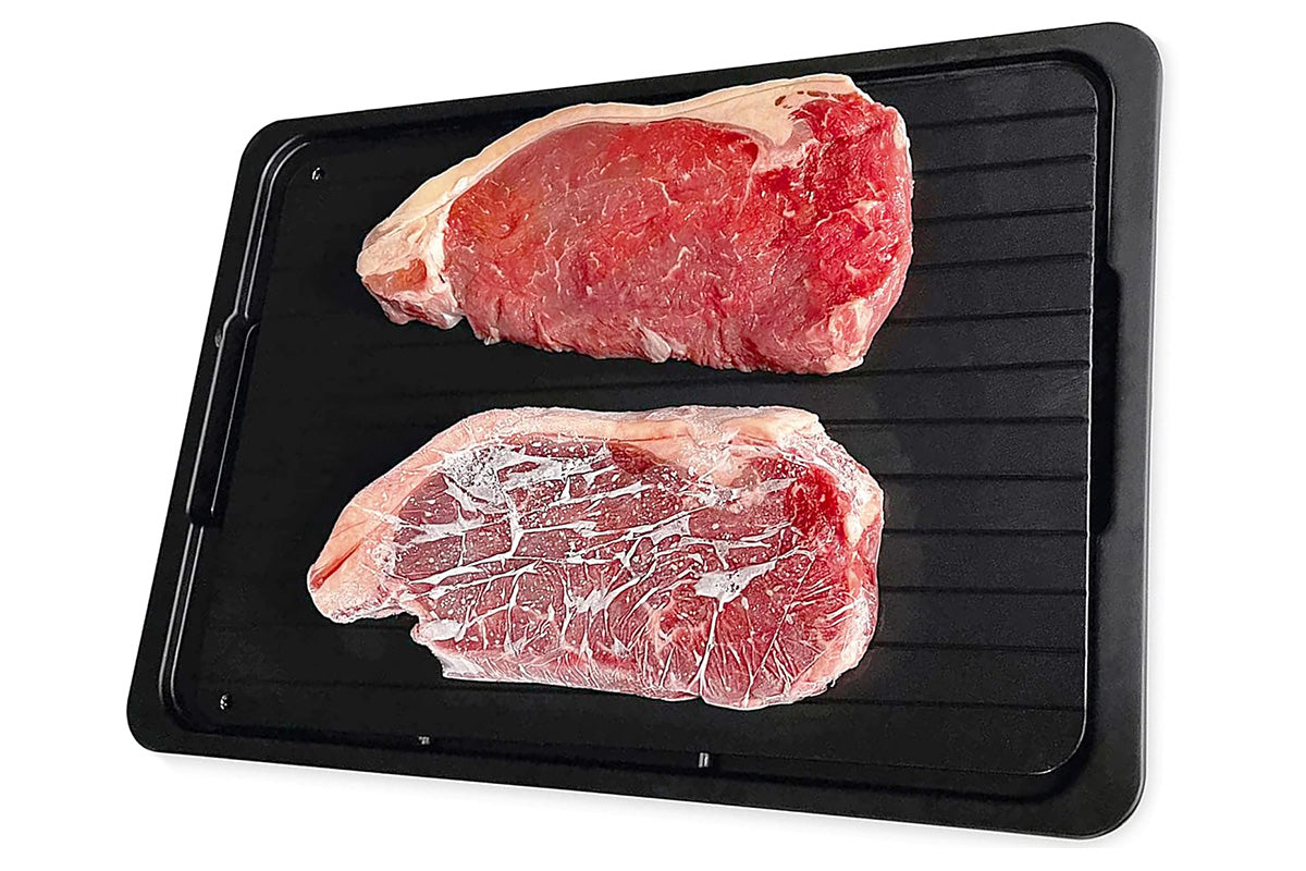 Rapid Thaw Tray with Drip Tray Fast Defrosting Plate for Frozen Meat Chicken Fish