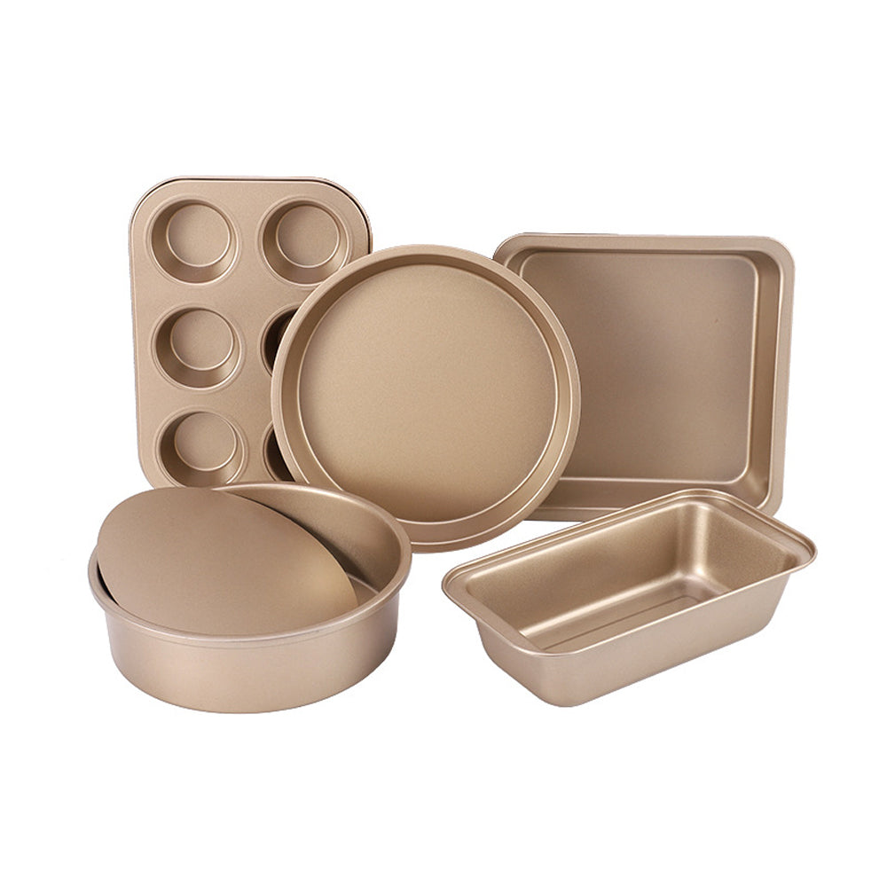 5Pcs Bakeware  Nonstick Oven Pan Set